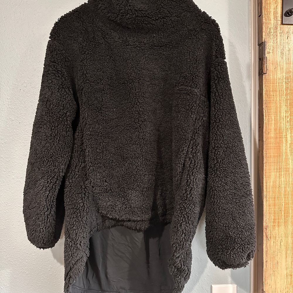 Lululemon Cozy Black Sherpa Sweater